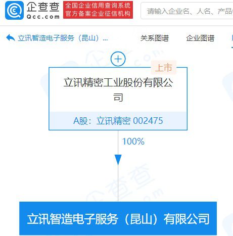 立訊精密加碼智造與服務(wù)，2億注冊資本公司瞄準電子產(chǎn)業(yè)鏈新機遇